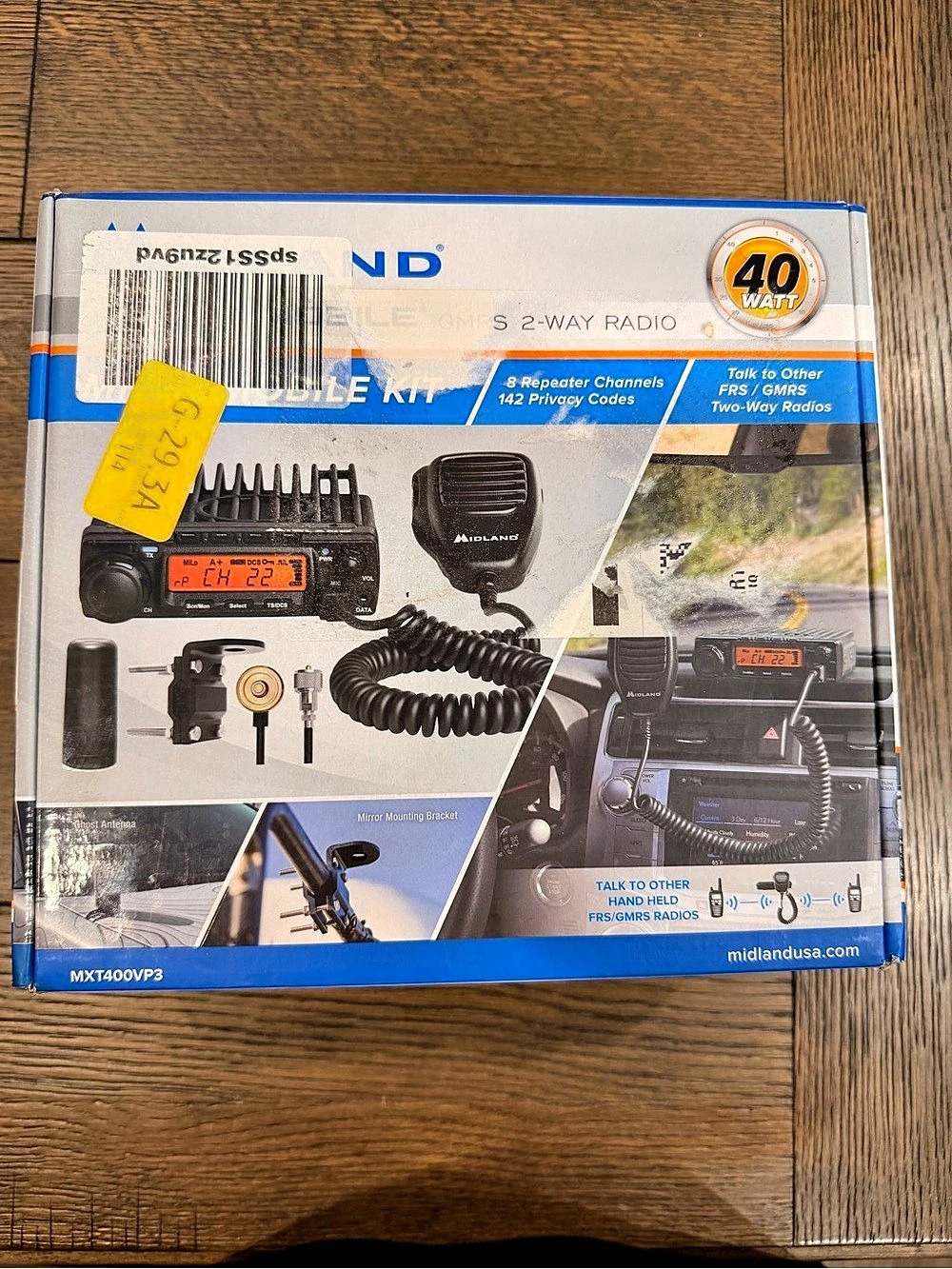 Midland MXT400VP3 40-Watt GMRS Two-Way Radio Bundle